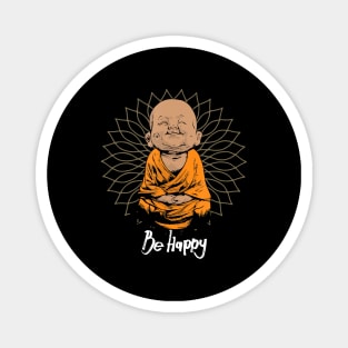 Happy Zen little baby Buddha Magnet